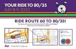 Map for 80/35 Route 60 
