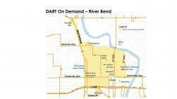 Proposed map of River Bend DART On Demand zone
